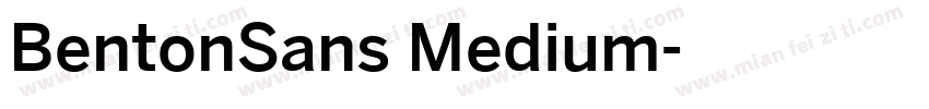 BentonSans Medium字体转换